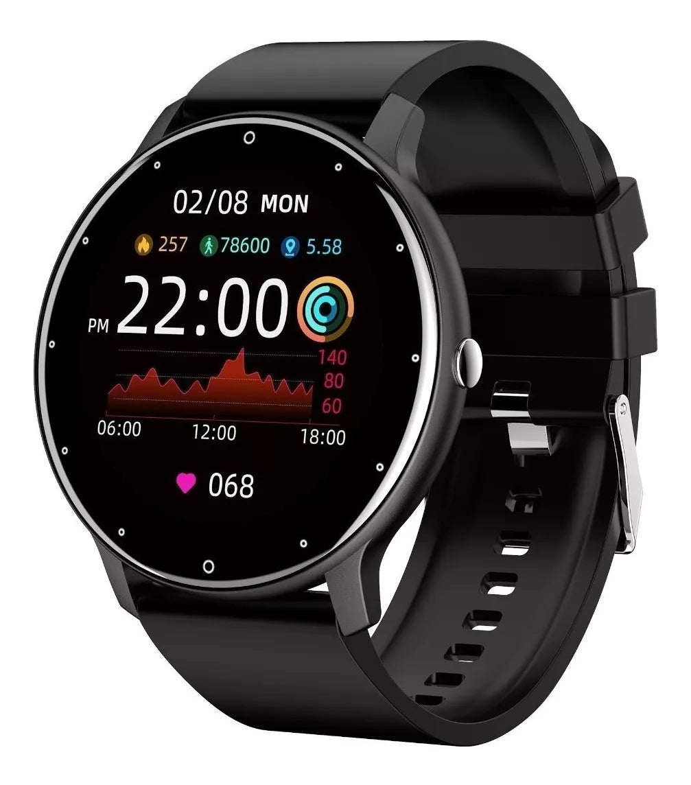 Smartwatch de silicona ZL05 Color negro